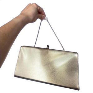 Y2K gold mini handbag & clutch